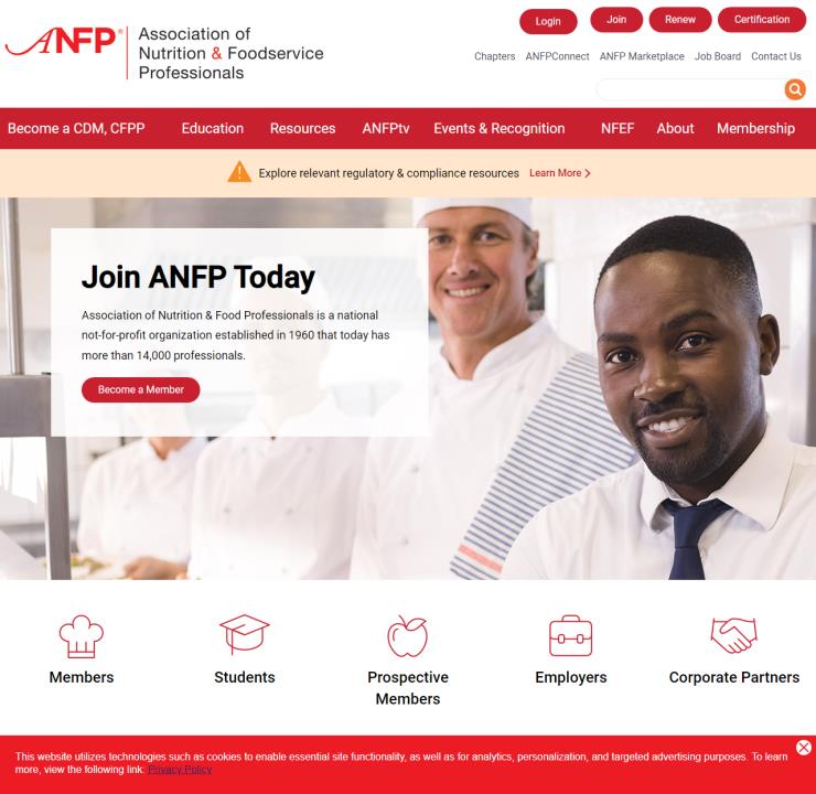 Association of Nutrition & Foodservice Professionals (ANFP)