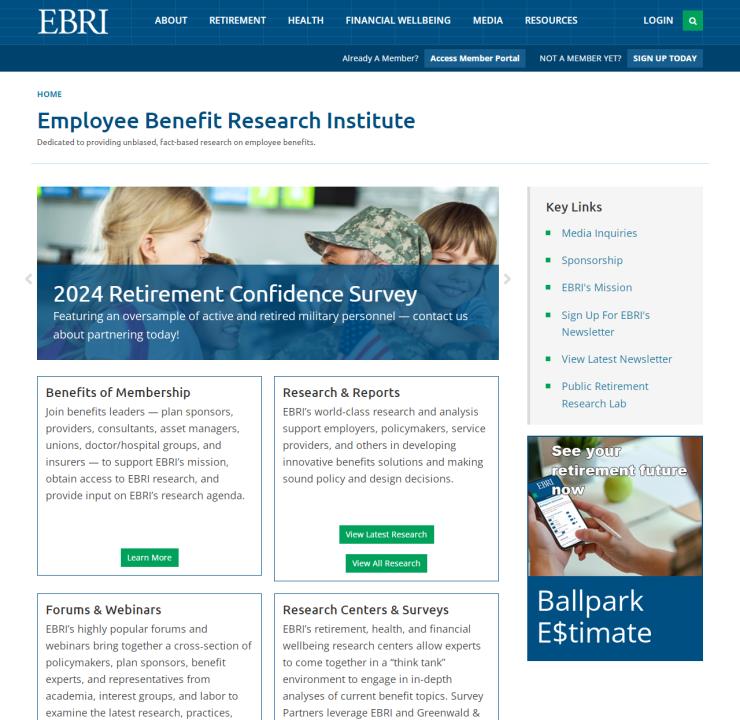 EBRI - Employee Benefit Research Institute