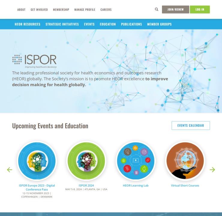 ISPOR - The Professional Society for Health Economics and Outcomes Research