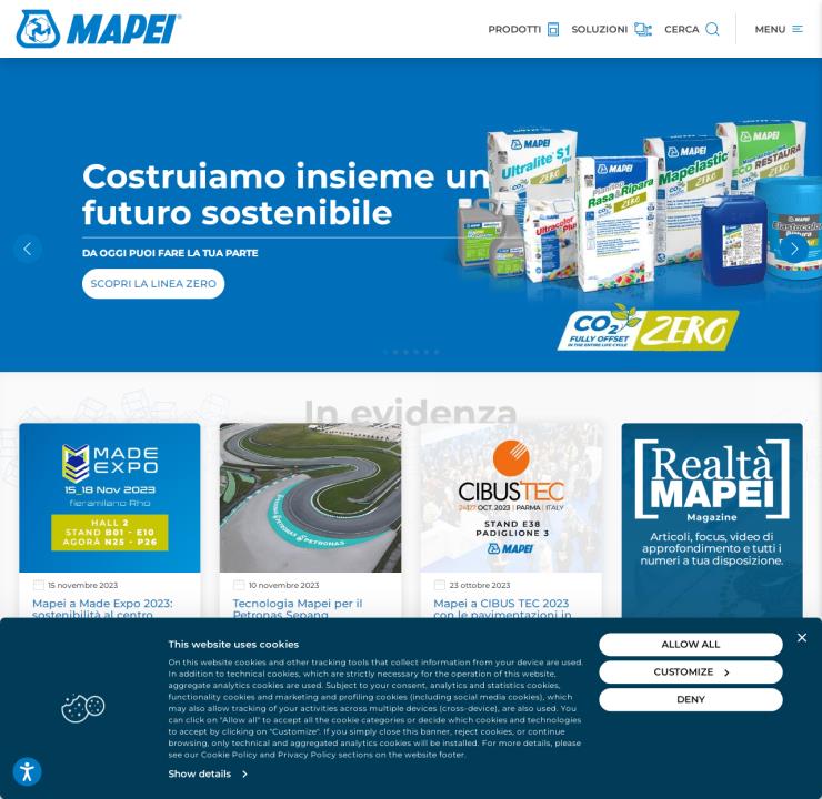 Mapei: Mapelastic website