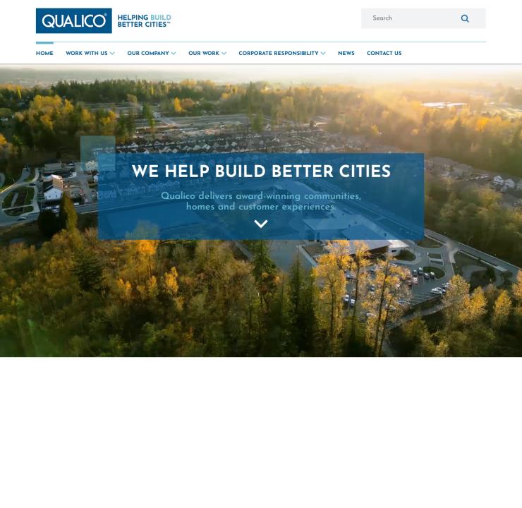Qualico Corporate Website
