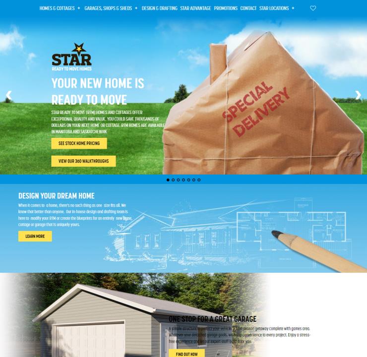 Star Ready To Move Homes Website Development